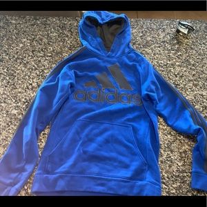 Oversized Blue adidas hoodie